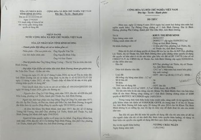 Bản án "bỏ quên" tờ di chúc thừa kế