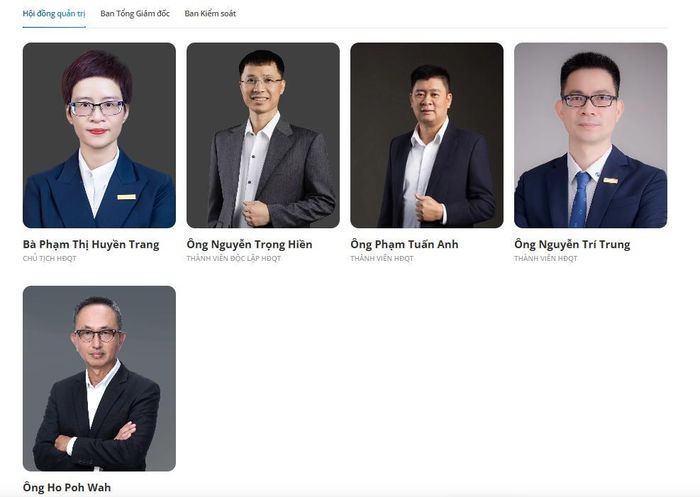 Chủ tịch và 3 thành viên HĐQT của Eximbank đồng loạt từ nhiệm, ngoại trừ ông Ho Poh Wah. Ảnh: Eximbank.