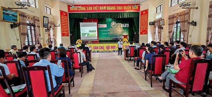 Đại diện Chi cục Trồng trọt và Bảo vệ thực vật Hải Phòng chia sẻ về mô hình nâng cao hiệu quả canh tác.