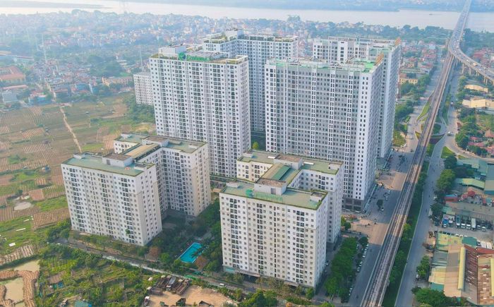 Khu nhà ở xã hội Ecohome 2 (phường Đông Ngạc, Hà Nội). Ảnh: Quang Thái