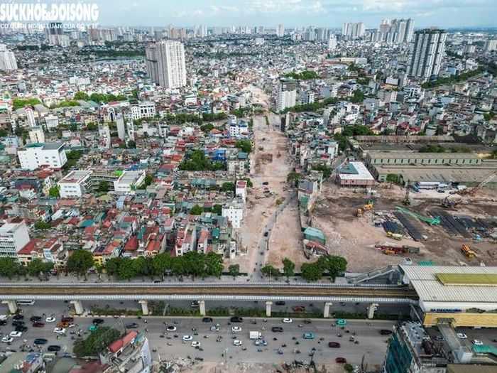 Điểm đầu dự án tại nút giao với đường Nguyễn Trãi.