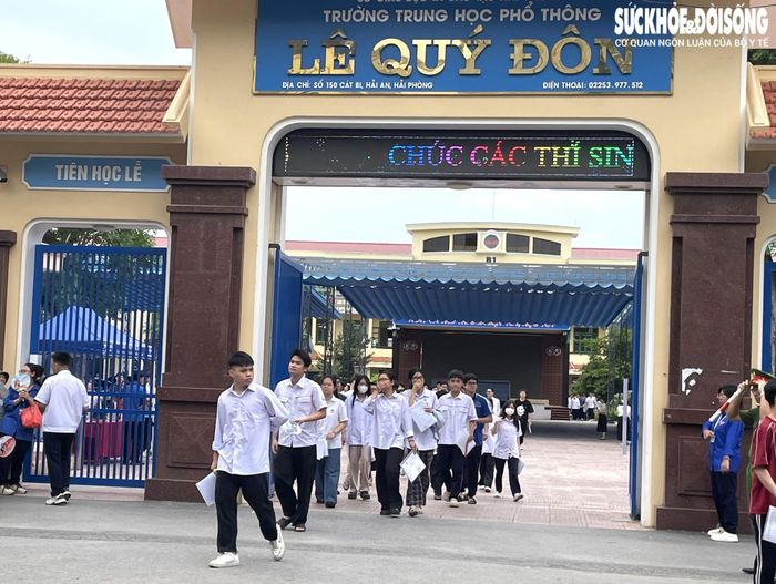 Hơn 56.000 thí sinh TP Hải Phòng hoàn thành môn thi Ngữ văn.