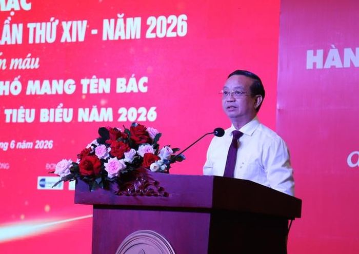 Ông Bùi Minh Thạnh - Phó Chủ tịch UBND TPHCM phát biểu tại buổi khai mạc. Ảnh: P.T.