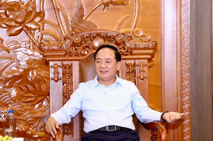 Đồng chí Đại tướng Trịnh Văn Quyết - Ủy viên Bộ Chính trị, Bí thư Trung ương Đảng, Trưởng ban Tuyên giáo và Dân vận Trung ương phát biểu.