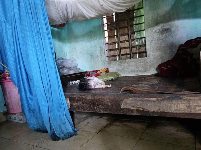 Hoàn cảnh đặc biệt của cháu bé khoảng 2 tuổi trên địa bàn phường Đồng Sơn.