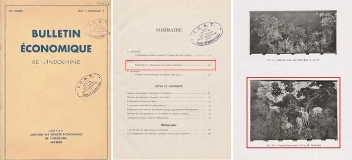 Một tác phẩm tương tự từng được giới thiệu trên Bulletin Economique de l’Indochine (Bản tin Kinh tế Đông Dương) năm 1941. Nguồn: Thư viện Quốc gia Pháp.