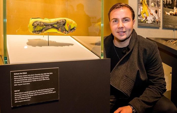 Chiếc giày của Mario Götze gắn với bàn thắng quyết định trong trận chung kết World Cup 2014