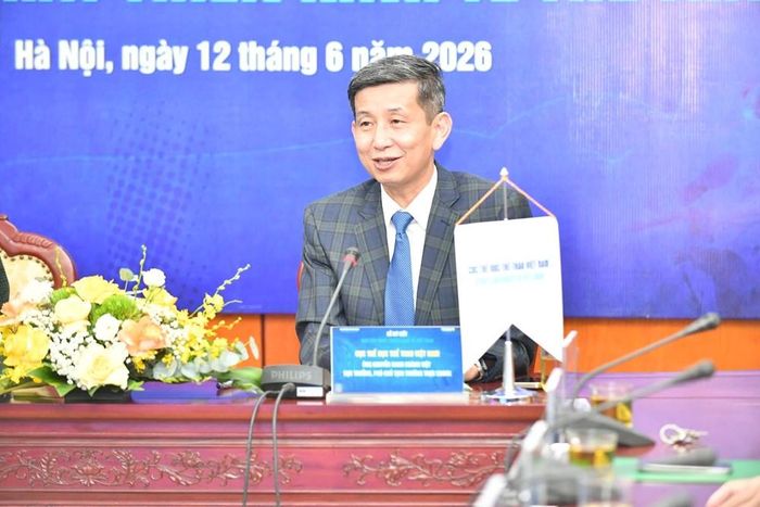 Ông Nguyễn Danh Hoàng Việt, Cục trưởng Cục Thể dục Thể thao Việt Nam phát biểu tại buổi lễ