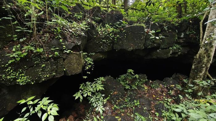 Hệ thống hang động núi lửa (hang C3) trong vùng Công viên địa chất toàn cầu UNESCO Đắk Nông (xã Nam Đà, tỉnh Lâm Đồng). Ảnh: Nguyễn Huy Thành – TTXVN