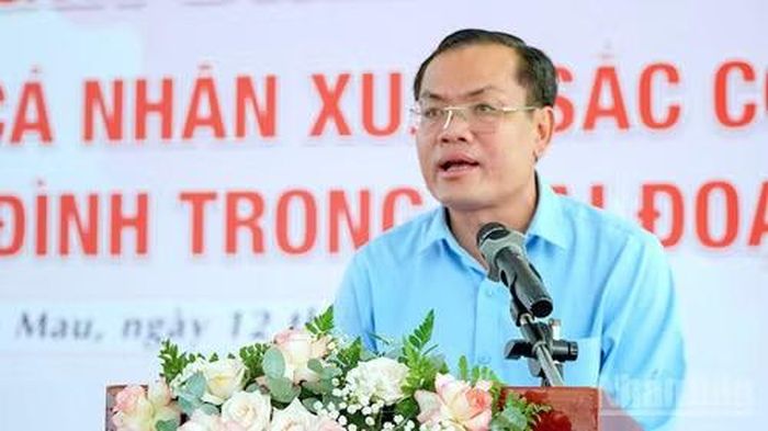 Phó Chủ tịch Ủy ban nhân dân tỉnh Cà Mau Ngô Vũ Thăng phát biểu tại Ngày hội Gia đình tỉnh Cà Mau năm 2026.