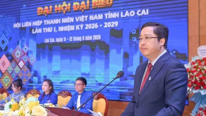 Đồng chí Dương Quốc Huy, Bí thư Tỉnh ủy Lào Cai phát biểu.