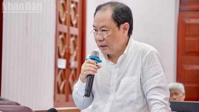 Bác sĩ Chuyên khoa II Nguyễn Hoài Nam, Phó Giám đốc Sở Y tế Thành phố Hồ Chí Minh phát biểu.