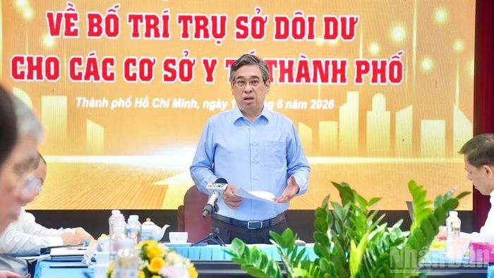 Đồng chí Nguyễn Phước Lộc, Phó Bí thư Thành ủy Thành phố Hồ Chí Minh, Chủ tịch Ủy ban Mặt trận Tổ quốc Việt Nam Thành phố phát biểu chỉ đạo.