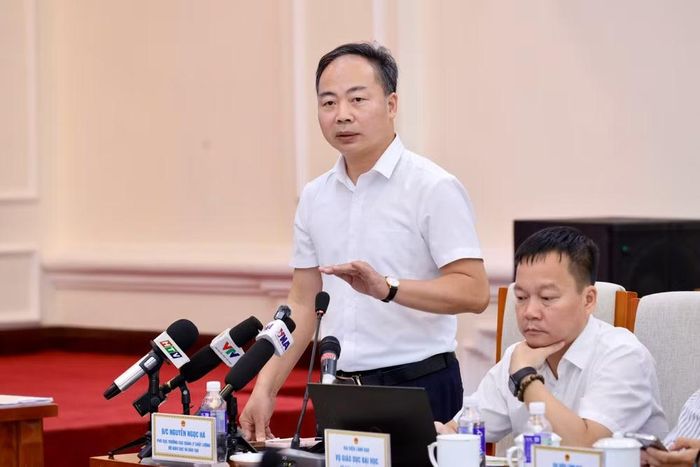 Phó Cục trưởng Cục Quản lý chất lượng Nguyễn Ngọc Hà thông tin về những nội dung chung quanh đề thi Ngữ văn