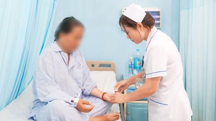 Chị T. được chăm sóc tại Bệnh viện Nhân dân Gia Định.