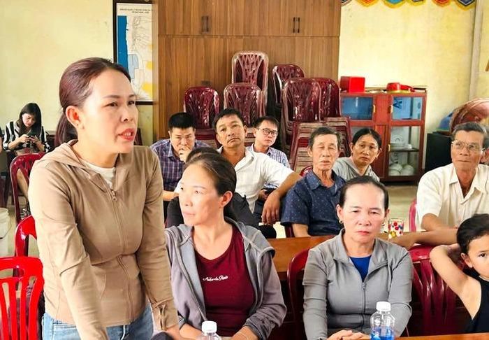 Đại diện các hộ dân trao đổi ý kiến