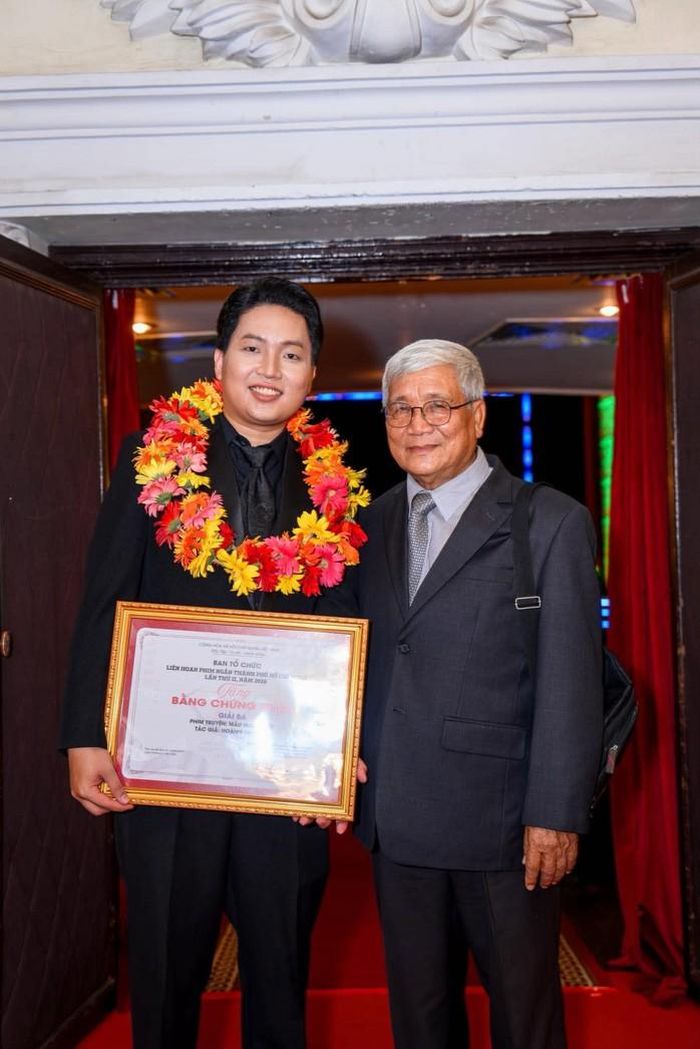 Đạo diễn Hoàng Huy Bụt và NSƯT Nguyễn Tường Phương