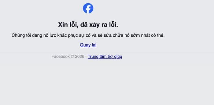 Người dùng không thể truy cập được vào Facebook bằng trình duyệt web