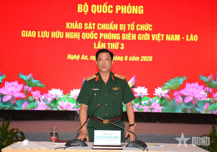 Thượng tướng Nguyễn Trường Thắng kết luận sau khi kiểm tra thực tế.