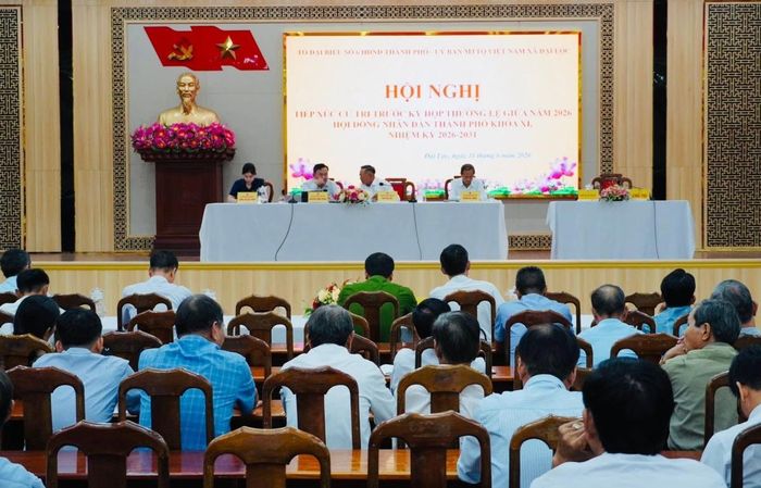 Tổ đại biểu số 6 HĐND TP Đà Nẵng tiếp xúc cử tri xã Đại Lộc.
