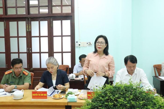 Đại diện Sở Tài chính phát biểu ý kiến