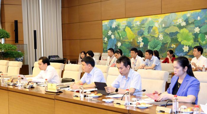  Đại biểu dự buổi làm việc. Ảnh: CẨM HÀ 