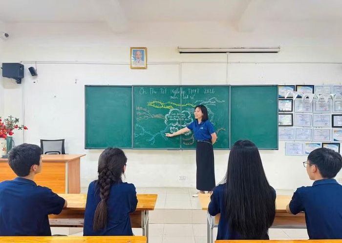Cô Nguyễn Thị Nhài trong giờ dạy.