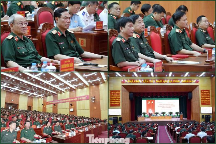 Tham dự hội thảo có lãnh đạo, chỉ huy, nhà khoa học ở các cơ quan, đơn vị trong và ngoài Quân đội.