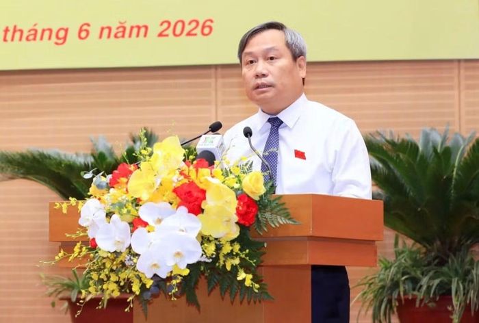 Chủ tịch UBND TP Hà Nội Vũ Đại Thắng tại kỳ họp