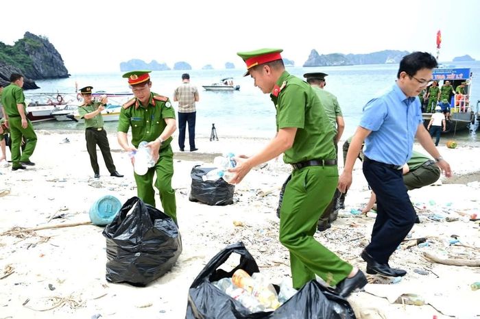 Các lực lượng tham gia làm sạch môi trường.