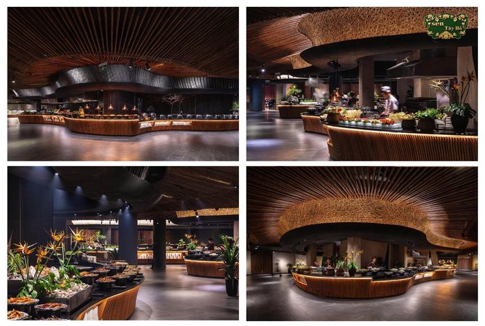Khu Buffet Quốc tế - nơi tiếp đón nhiều đoàn khách trong và ngoài nước