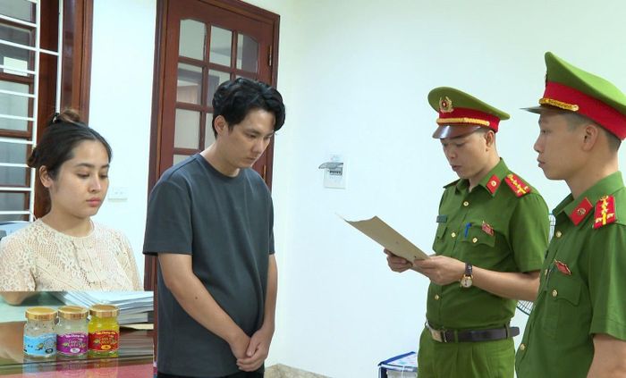 Các đối tượng tại cơ quan công an. Ảnh: CACC