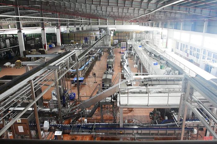 Hệ thống dây chuyền sản xuất tự động tại Công ty Cổ phần Bia Nghệ Tĩnh.