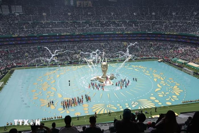 Các nghệ sỹ trình diễn tại Lễ khai mạc FIFA World Cup 2026 ở Mexico City, Mexico ngày 11/6/2026. (Ảnh: THX/TTXVN)