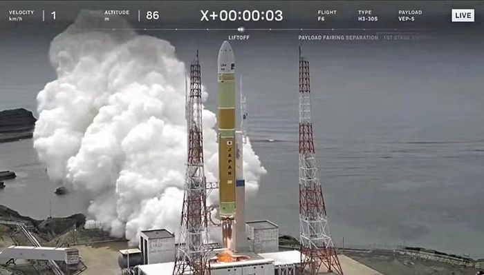 Tên lửa mới được phóng lên ngày 12-6. (Ảnh: JAXA)