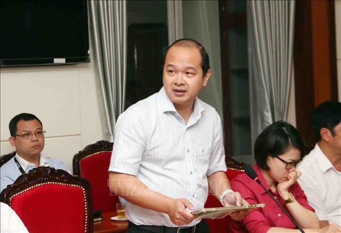 Ổng Lê Minh Thái, Phó Giám đốc Sở Văn hóa và Thể thao TP Hồ Chí Minh phát biểu tại Hội nghị.
