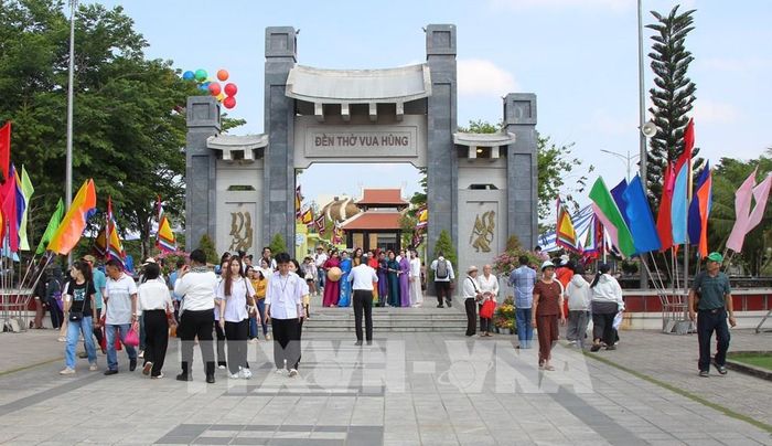 Đền thờ Vua Hùng, Phường Bình Thủy, thành phố Cần Thơ. Ảnh: Nguyễn Hằng - TTXVN