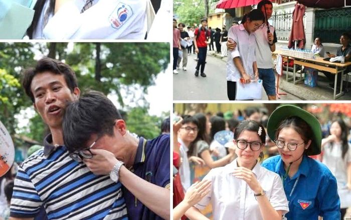 Hình ảnh thí sinh "khóc như mưa" sau kỳ thi vào lớp 10 ở Hà Nội tràn ngập mạng xã hội khiến bất kỳ người lớn nào cũng nhói lòng
