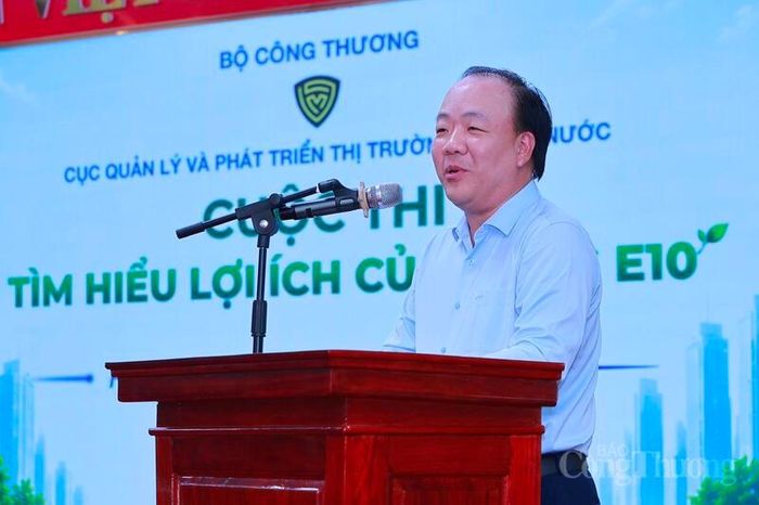 Ông Trần Hữu Linh, Cục trưởng Cục Quản lý và Phát triển thị trường trong nước, Trưởng Ban Tổ chức cuộc thi. Ảnh: Quỳnh Trang