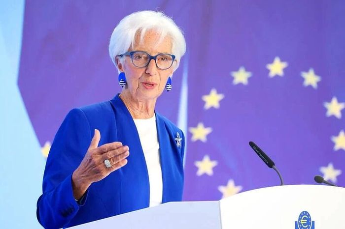 Chủ tịch ECB, Christine Lagarde, nhấn mạnh rằng cuộc xung đột tại Trung Đông đang tạo ra những sức ép lạm phát đáng kể đối với nền kinh tế châu Âu. Ảnh: Bloomberg.