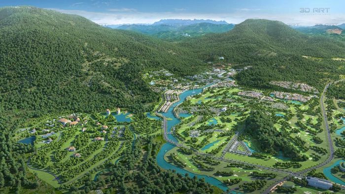 Phối cảnh dự án đầu tư xây dựng và kinh doanh kết cấu hạ tầng khu chức năng vị trí số 5, thuộc Khu thương mại tự do Đà Nẵng. Ảnh: Sun Group.