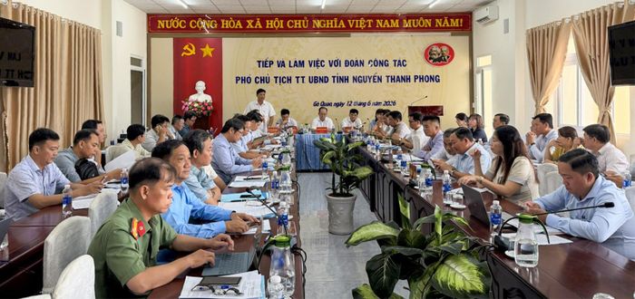 Quang cảnh buổi làm việc.
