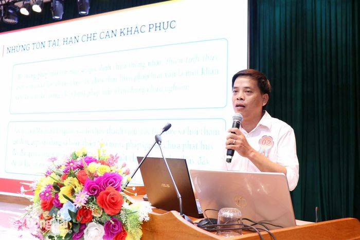 Các thí sinh thi phần thuyết trình. Ảnh: Ngọc Thuận