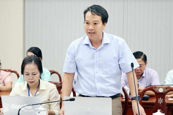 Đại diện các đơn vị phát biểu ý kiến tại hội nghị. Ảnh: Hồ Thảo