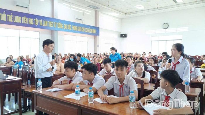 Các em học sinh đã mạnh dạn bày tỏ ý kiến, nguyện vọng của bản thân về các vấn đề liên quan trực tiếp đến quyền và lợi ích của mình.