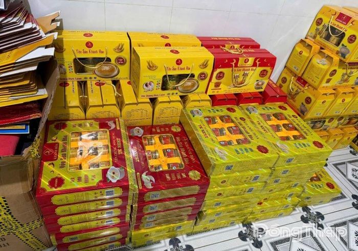Một số hình ảnh tang vật vi phạm bị lực lượng chức năng thu giữ. Ảnh Công An Đồng Tháp