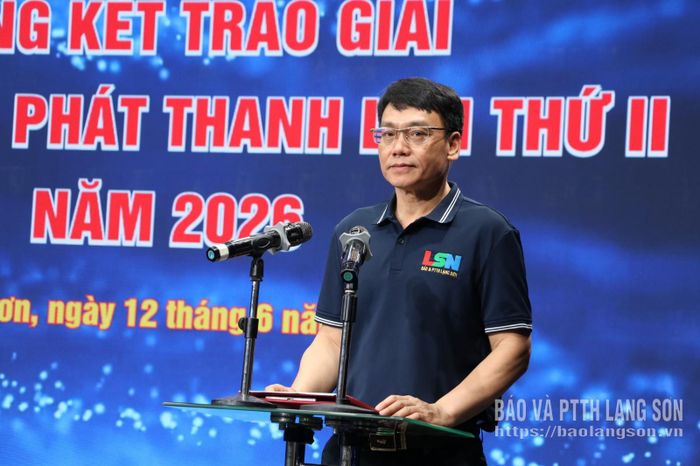 Đồng chí Nguyễn Đông Bắc, Tỉnh ủy viên, Giám đốc Báo và PTTH Lạng Sơn phát động Liên hoan phát thanh lần thứ ba năm 2028