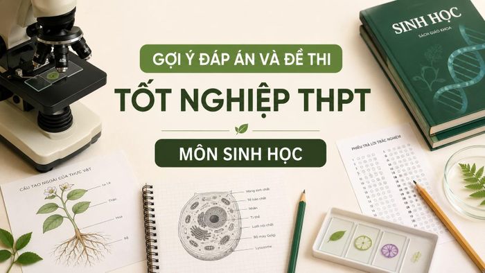 Cập nhật đề thi, đáp án môn Sinh học tốt nghiệp THPT 2026 nhanh mới nhất.