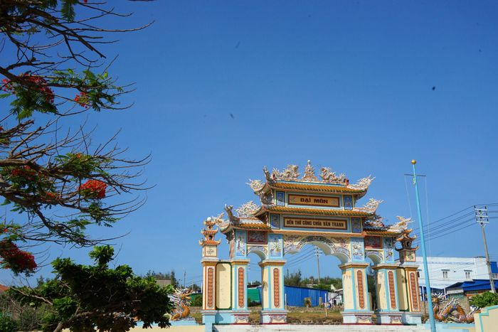 Đền thờ Công chúa Bàn Tranh - một trong những di tích lịch sử văn hóa được trao tặng biển quét mã QR trong chương trình