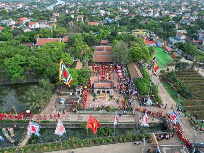 Di tích kiến trúc nghệ thuật cấp quốc gia đền Thánh Nguyễn-nơi diễn ra lễ hội đền Thánh Nguyễn. Ảnh: CTV